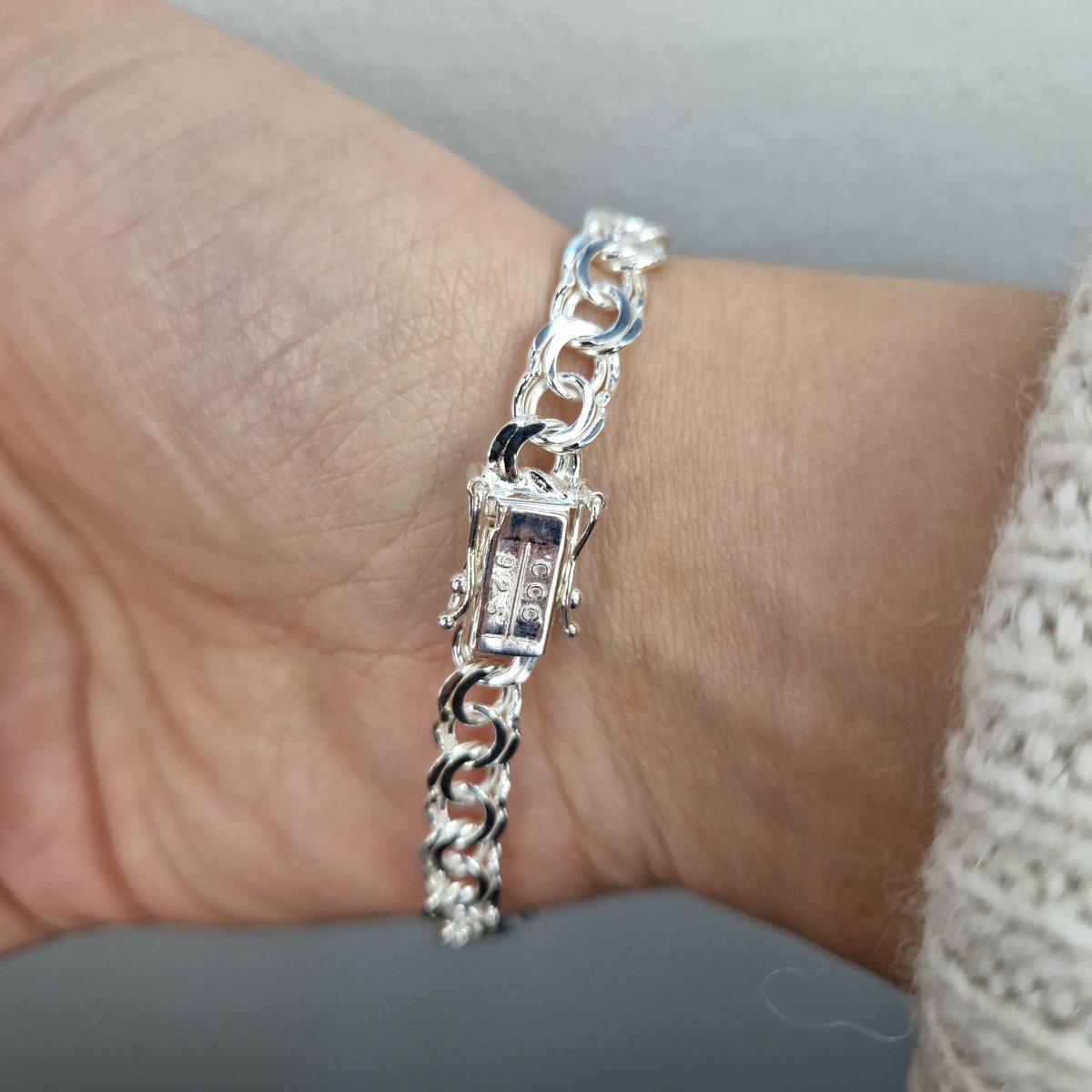 Bismarck armband i silver