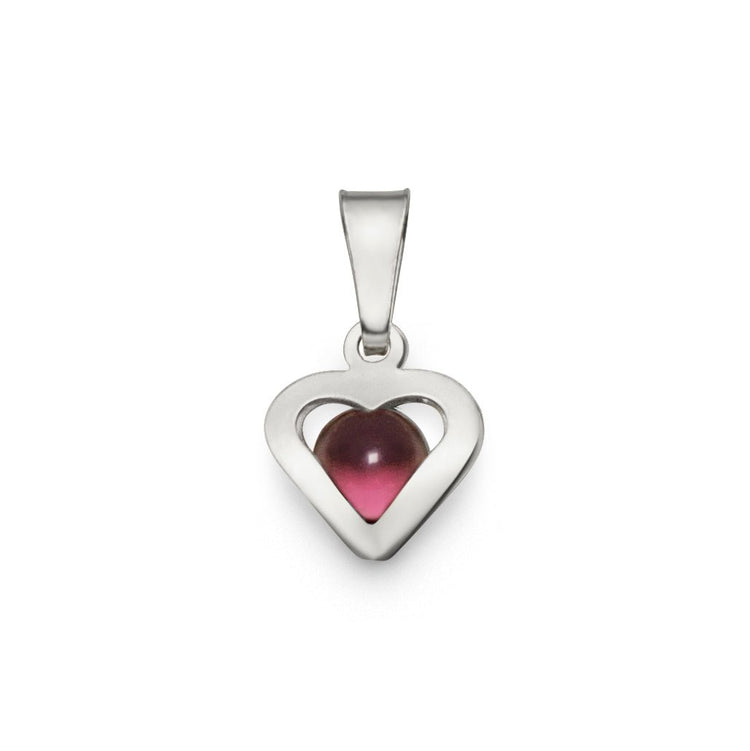 Månads hjärtan Februari Sterling silver