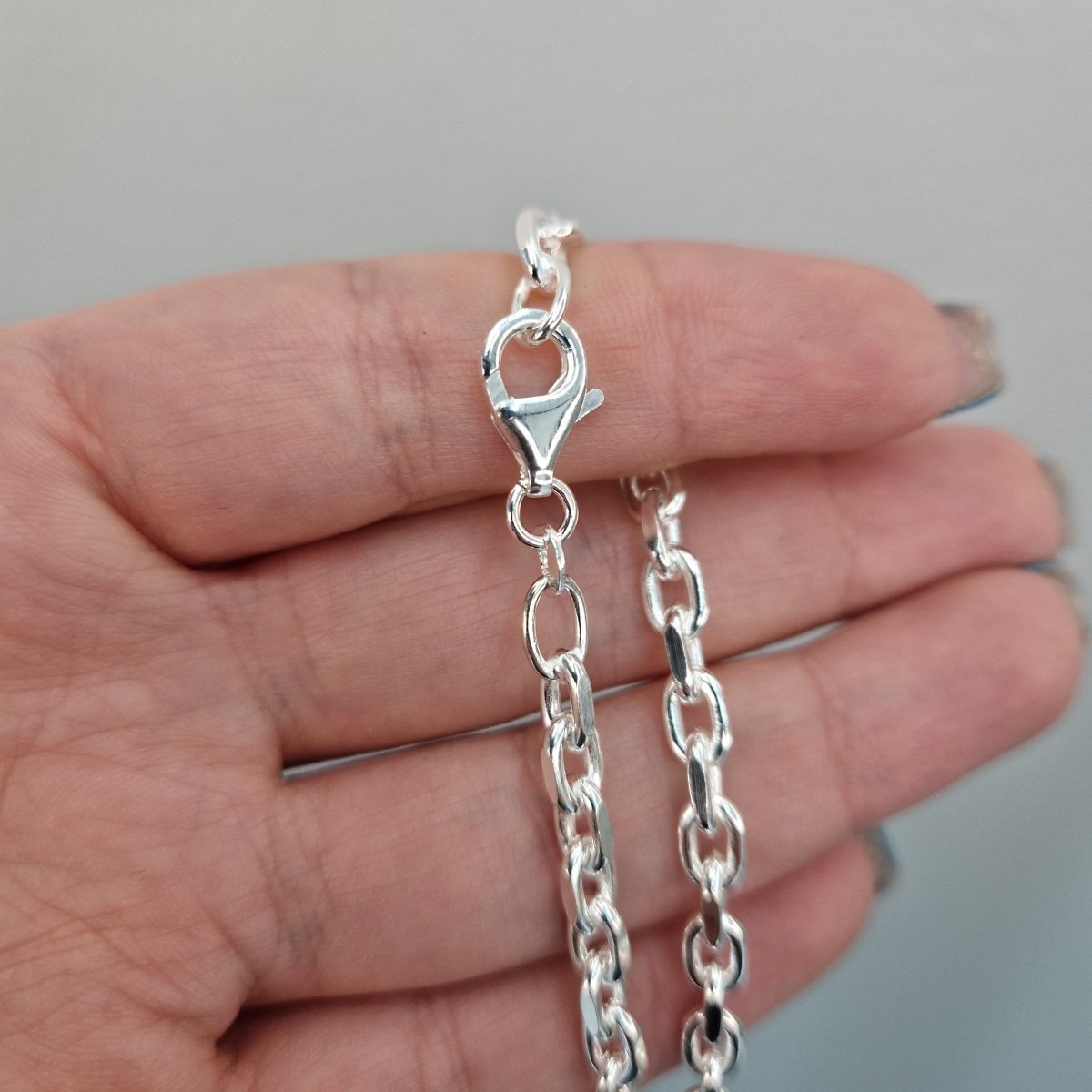 Ankarlänk i äkta silver bredd 4,5mm