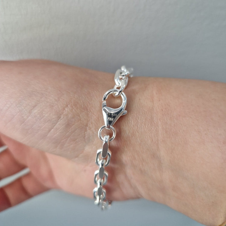 Armband ankar äkta silver SUPERKLIPP