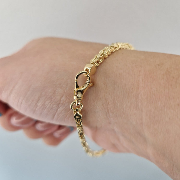Armband Kejsarlänk i guld 21cm