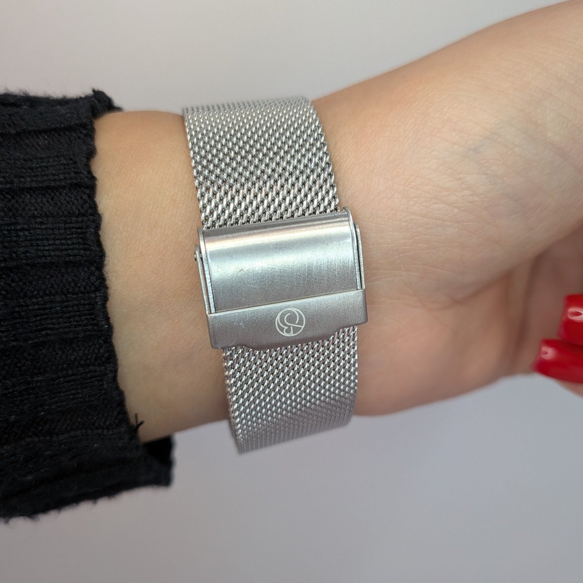 Klocka Berlin & Son - Black & Silver Mesh 40mm - Guldklippet.se
