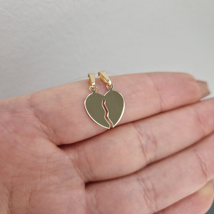 Hängsmycke bryt hjärta 18k guld