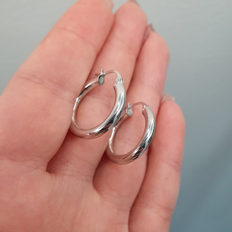 Creoler 18k vitguld klassiska