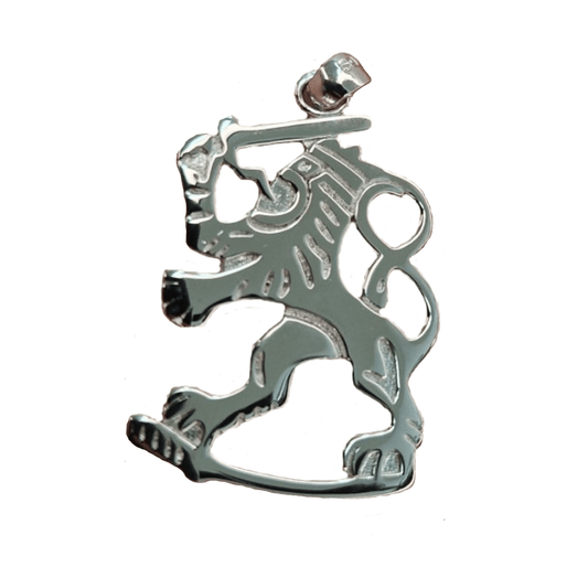 Finska Lejon Hängsmycke Silver