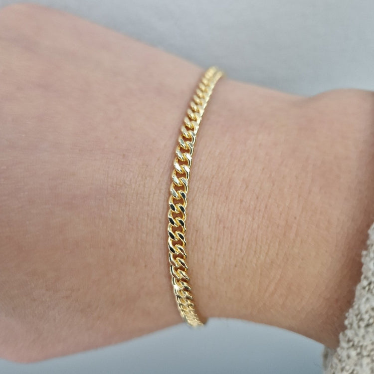 Guldarmband - Pansar 18k guld