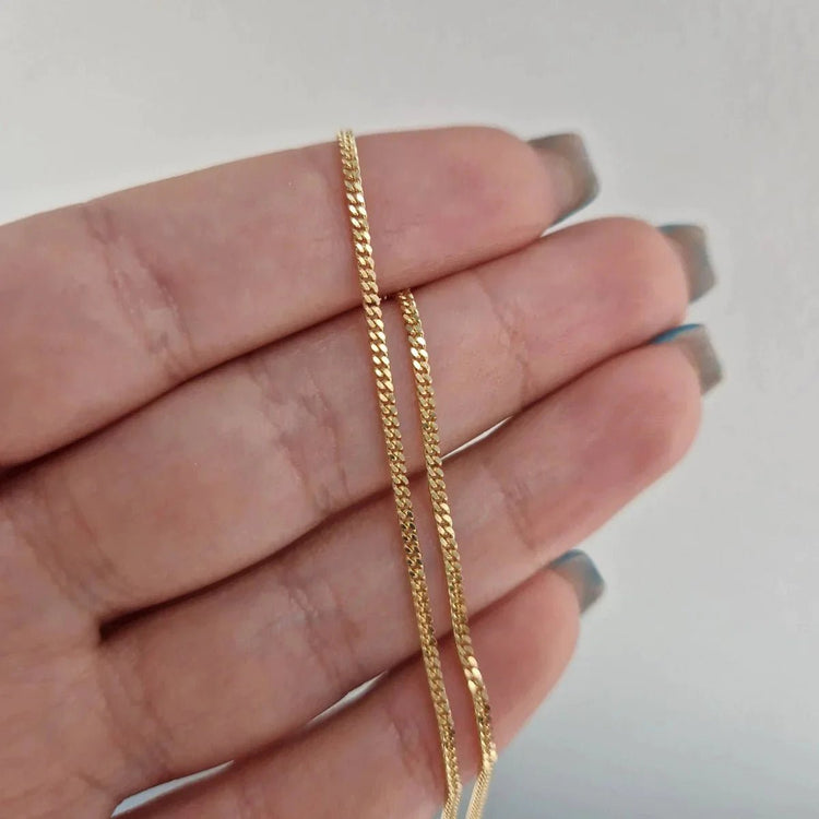 Guldkedja 18k - Pansar Bredd 1,6mm