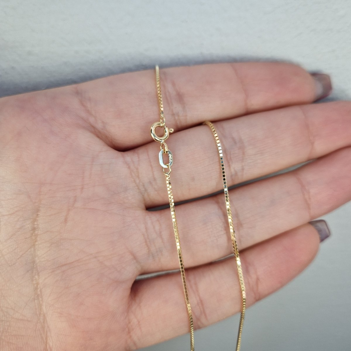 Guldkedja - Venezia Bredd 0,7mm