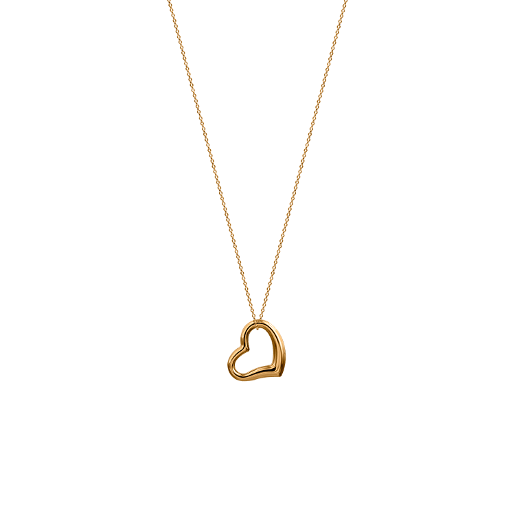 Halsband med genombrutet hjärta