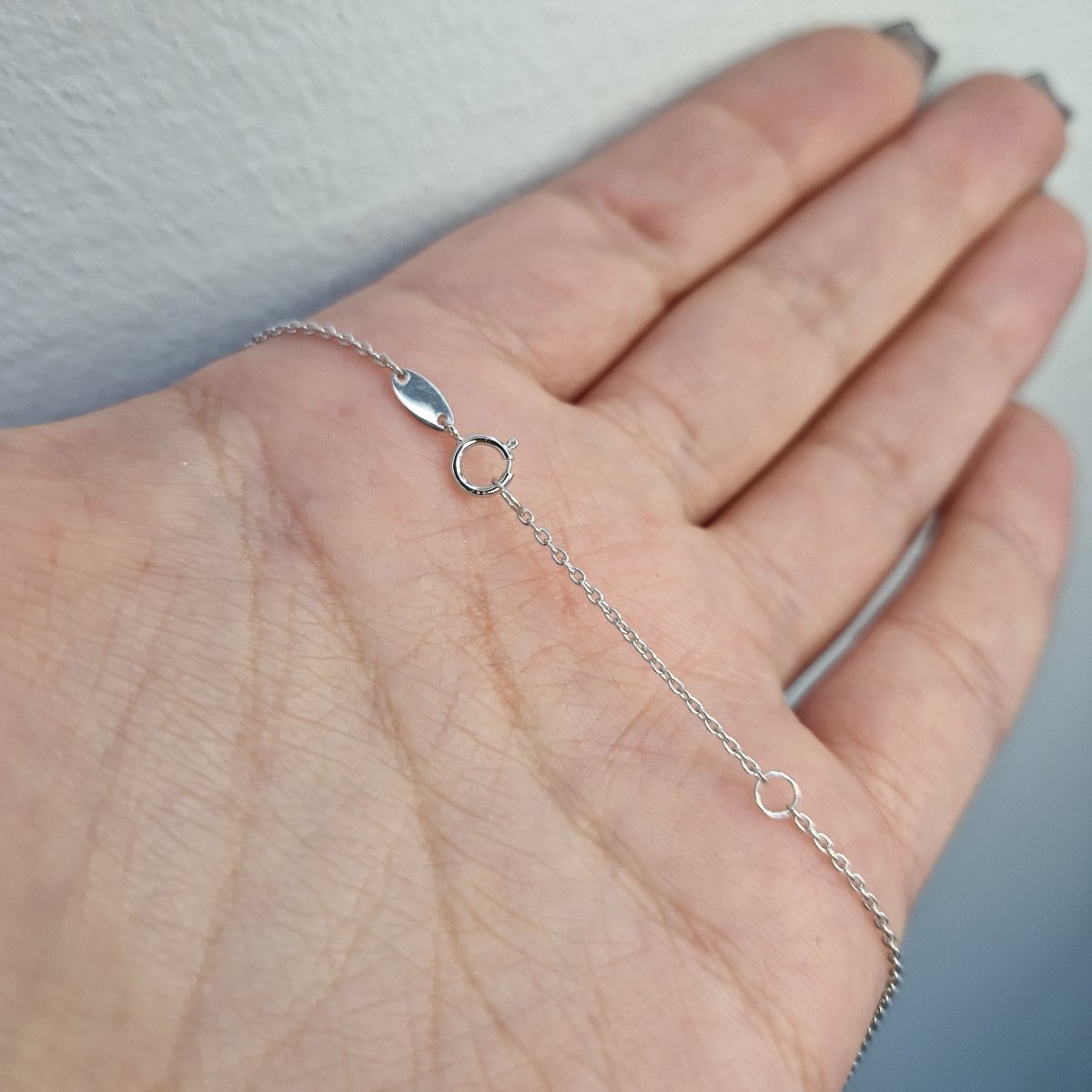 Halsband med hjärta 18k vitguld