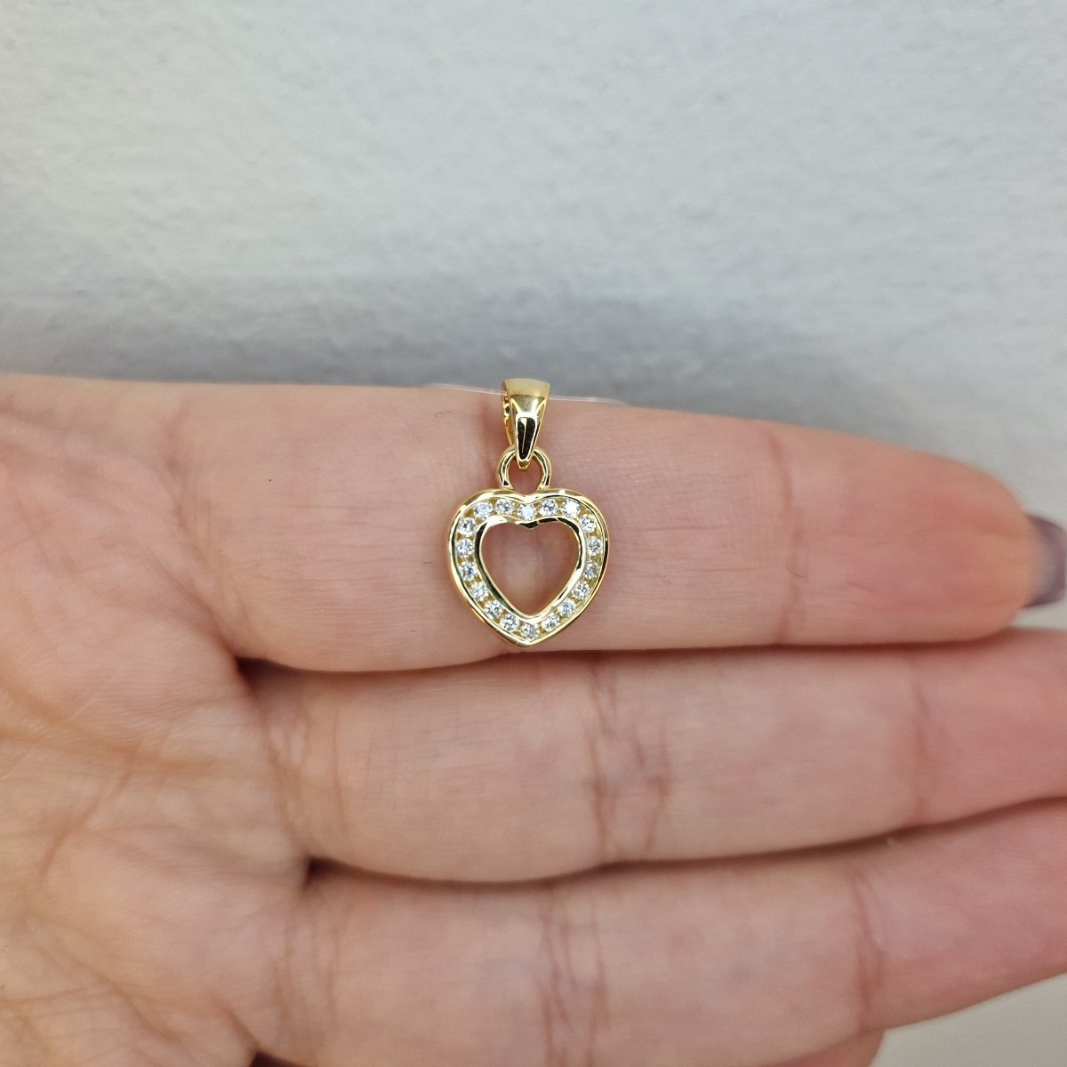 Hängsmycke diamant hjärta 18k guld