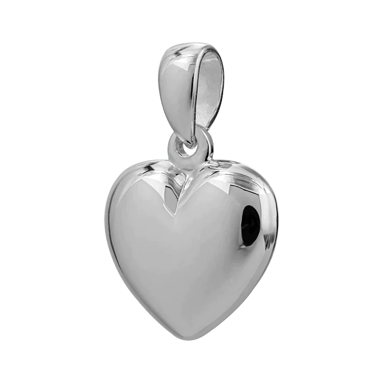 Hängsmycke hjärta silver stor