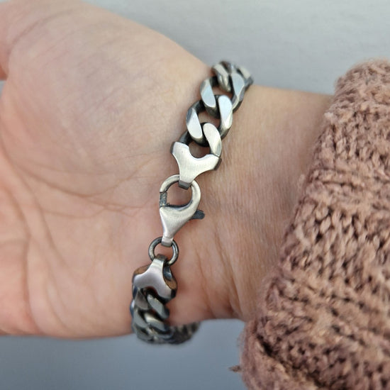 ID-Armband pansar oxiderad 9,7mm