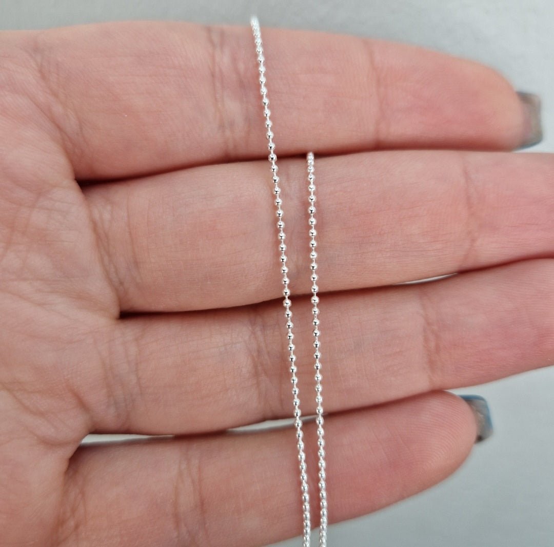 Kullänk 1mm i äkta silver