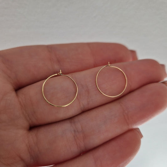 Läkringar 18k guld 12mm