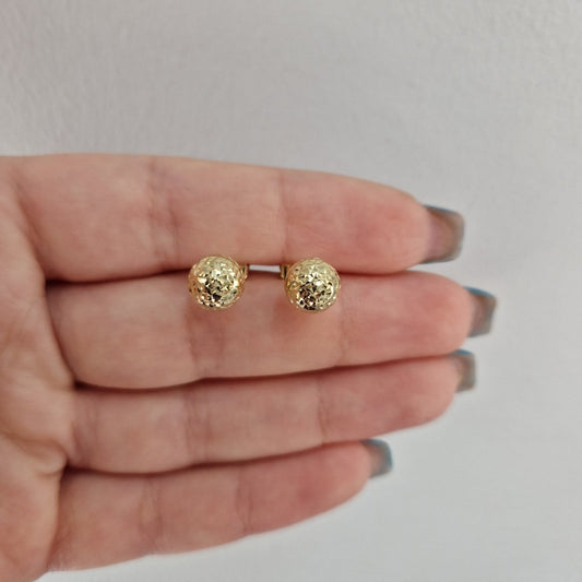 Örhängen kula små facetter