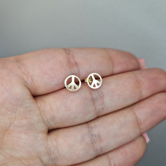 Peace Örhängen 18k Guld