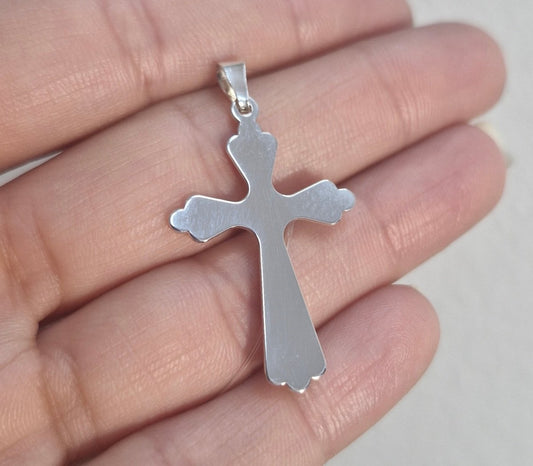 Silver Kors Ortodox 925 i slät design