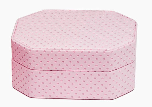 Smyckeskrin med rosa prickar