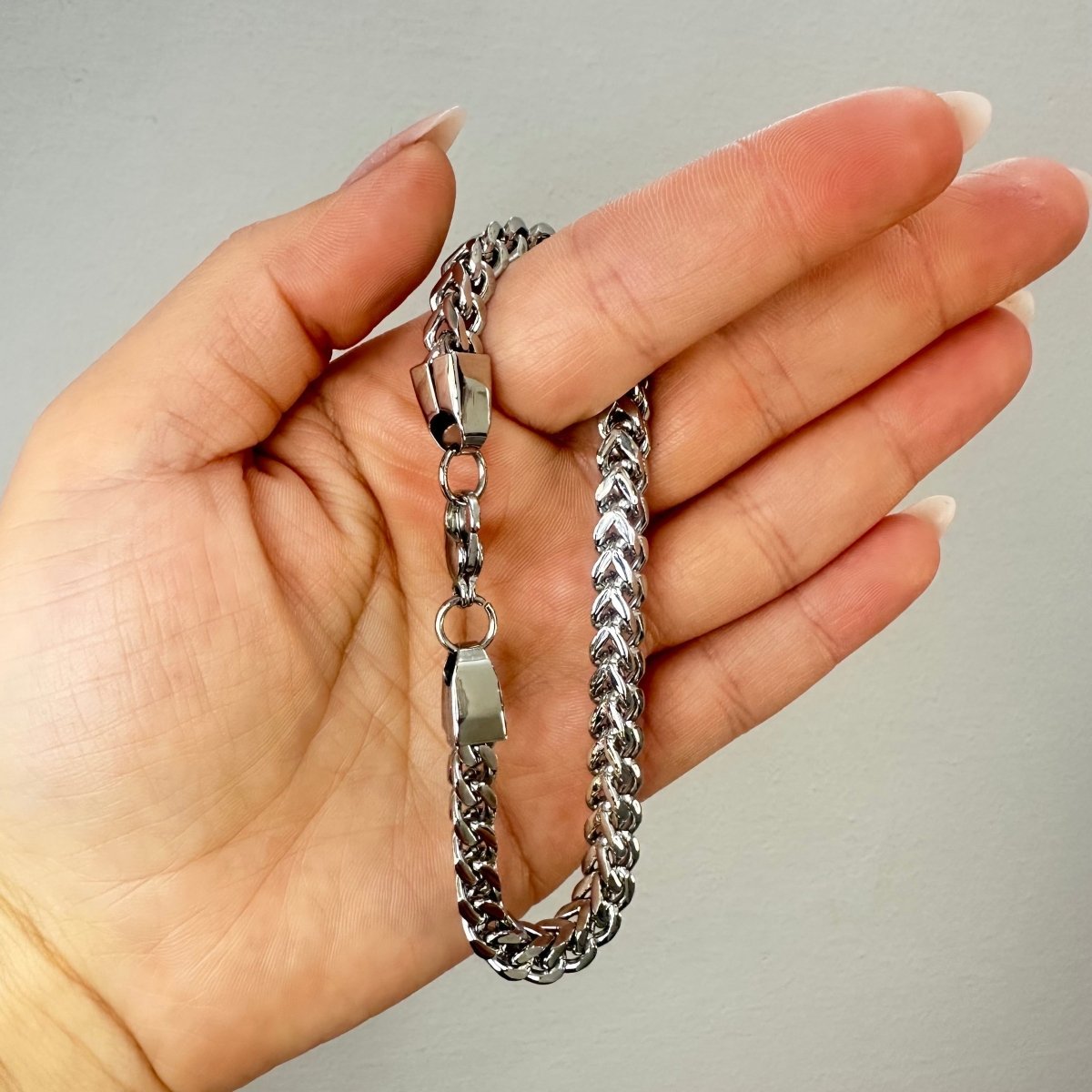 Stål armband fyrkantig pansar