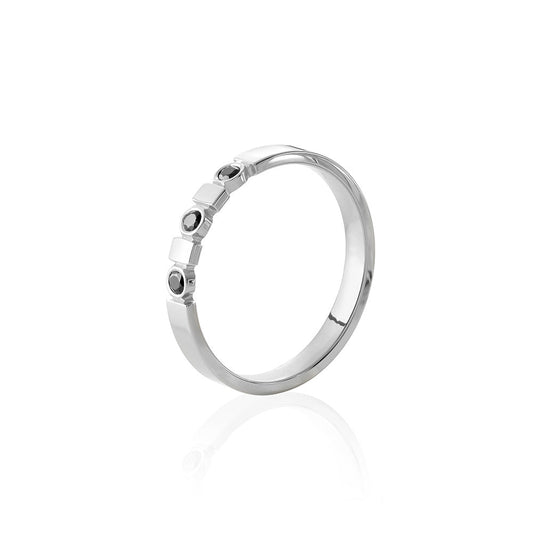 Vigselring Hero 18k vitguld