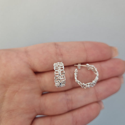 X-länk Creoler sterling silver