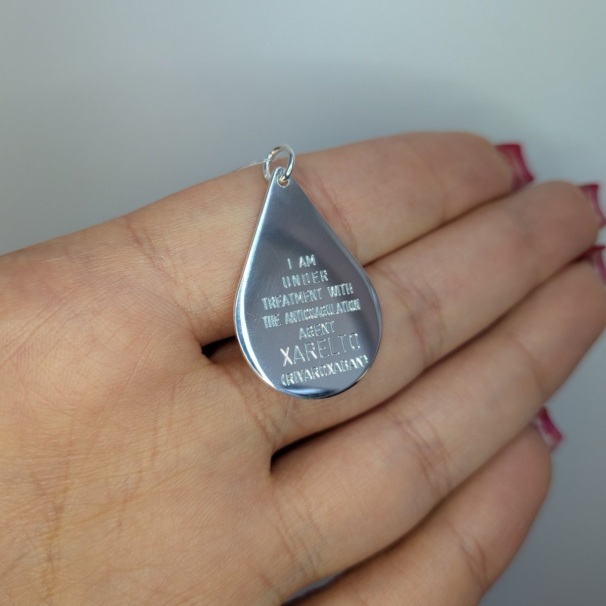 Xarelto bricka silver 27x19mm