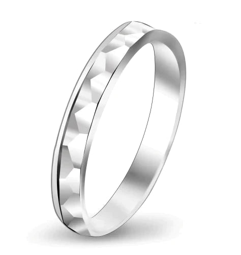 Elegant förlovningsring i äkta silver