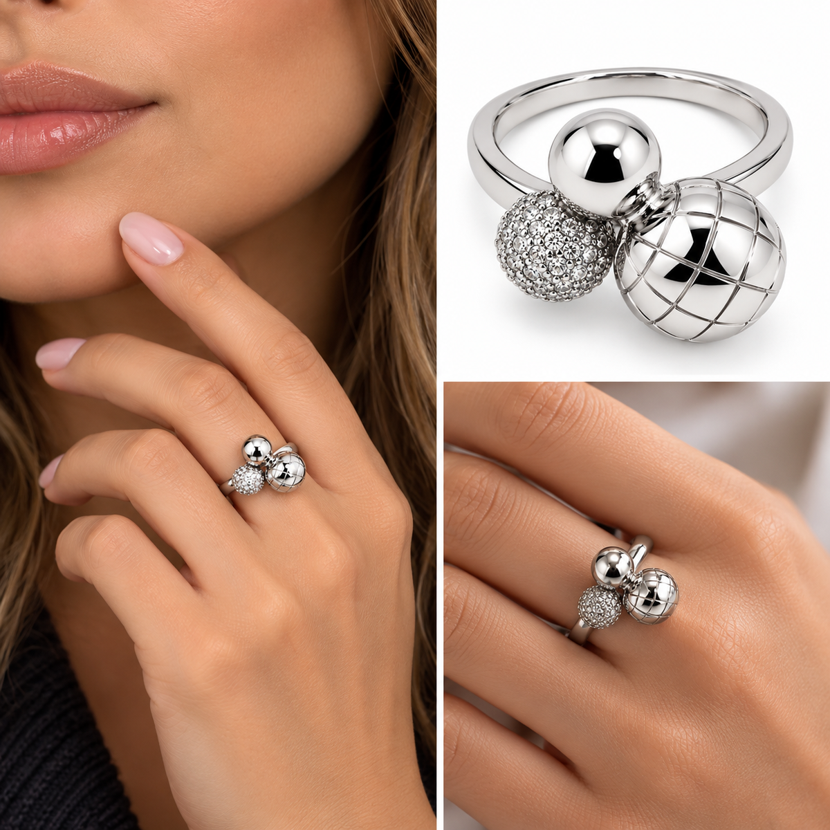 Ring med kulor - Sterling silver