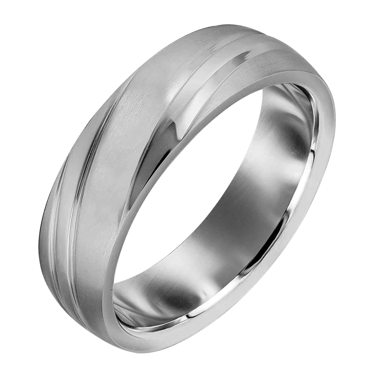 Förlovningsring matt och blank