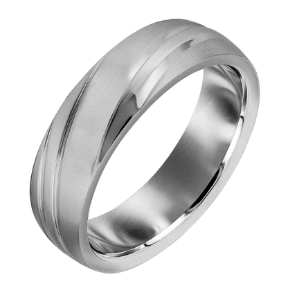 Förlovningsring matt och blank