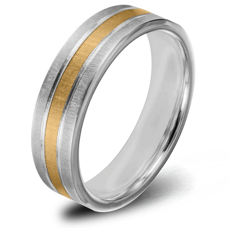 Förlovningsring i 18k guld och sterling silver