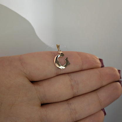 Hängsmycke bokstav G 18k guld kursiv