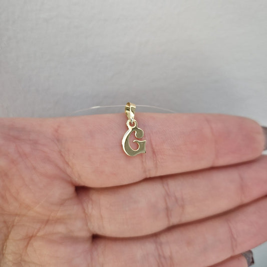Hängsmycke bokstav G 18k guld mindre