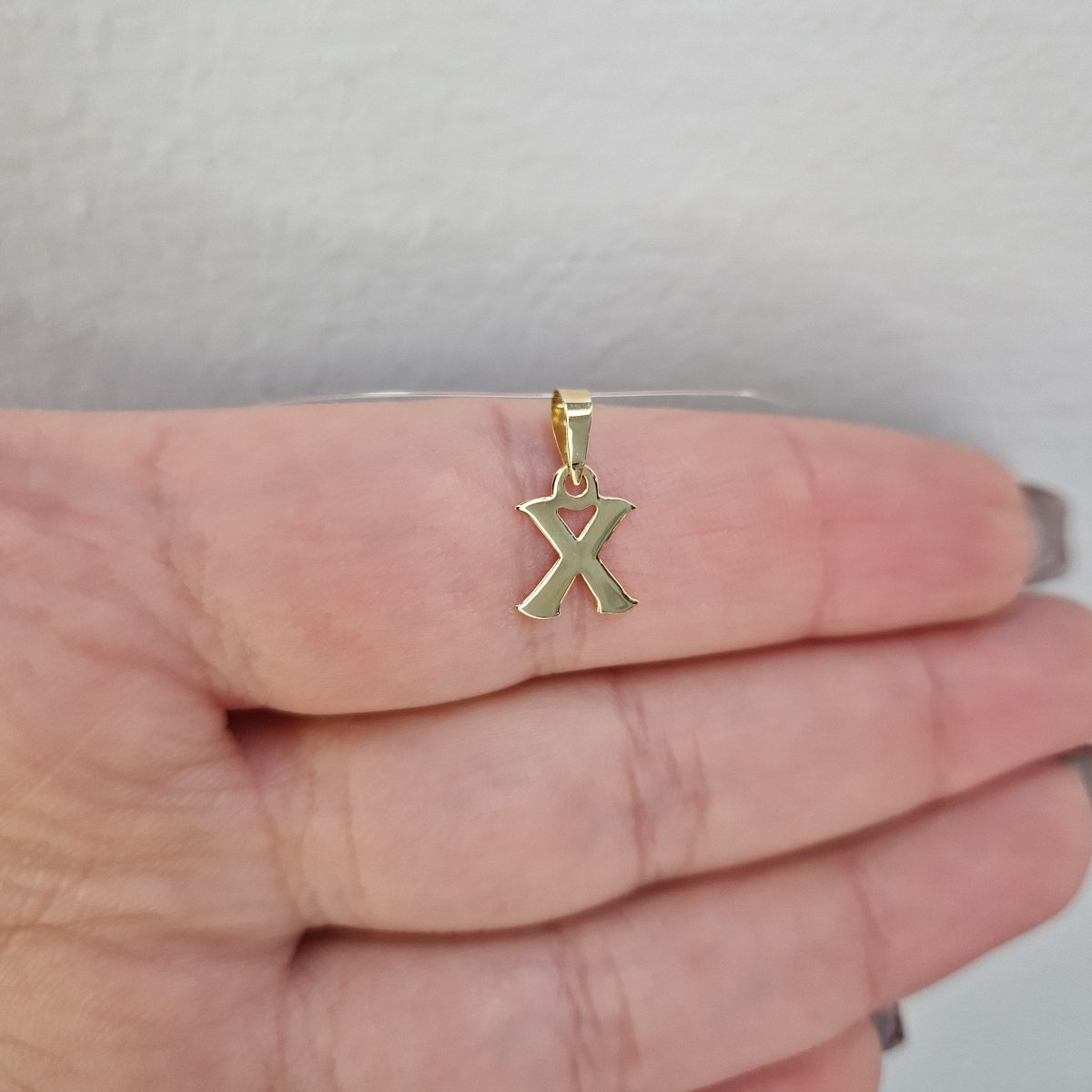 Hängsmycke bokstav X 18k guld mindre