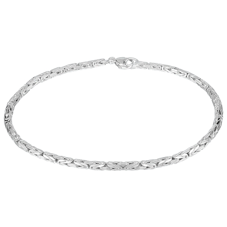 Kejsarlänk armband i äkta silver 