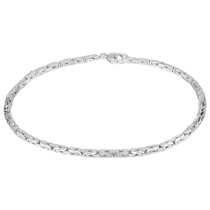 Kejsarlänk armband i äkta silver 