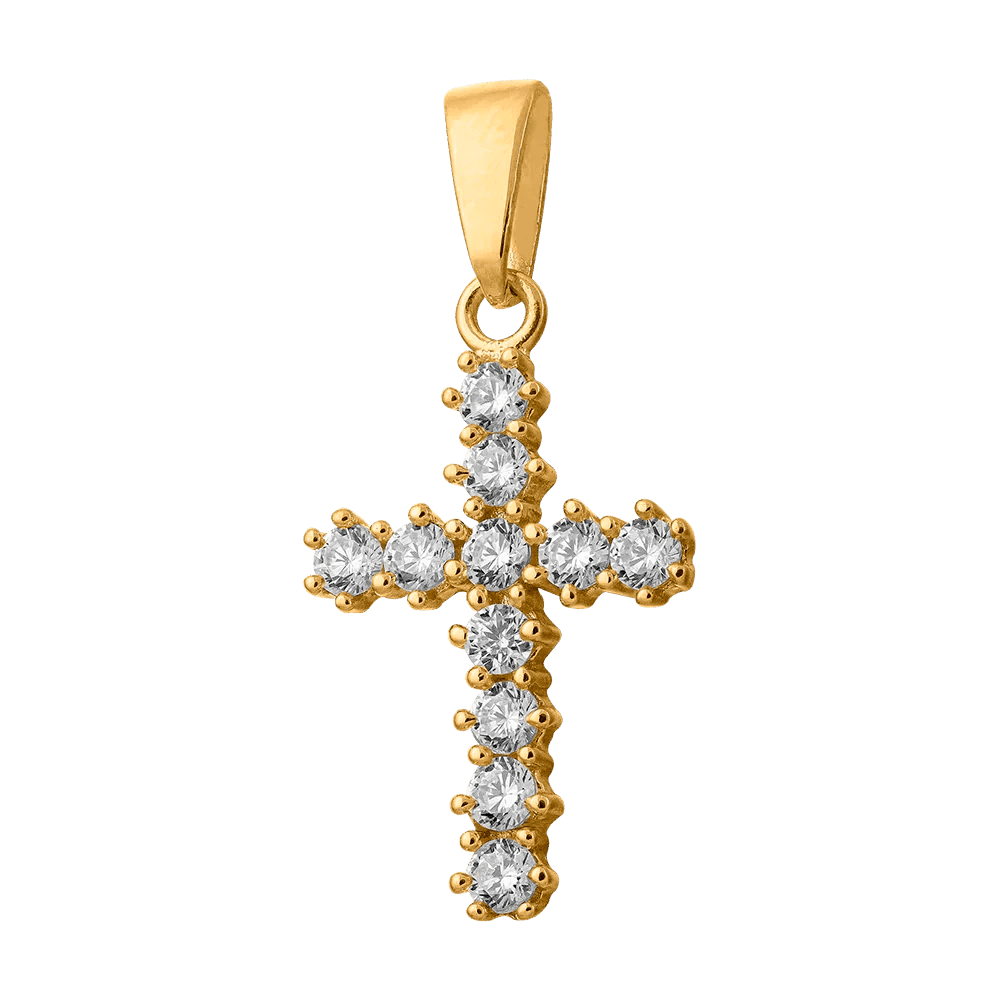 Kors 18k guld med cubic zirconia