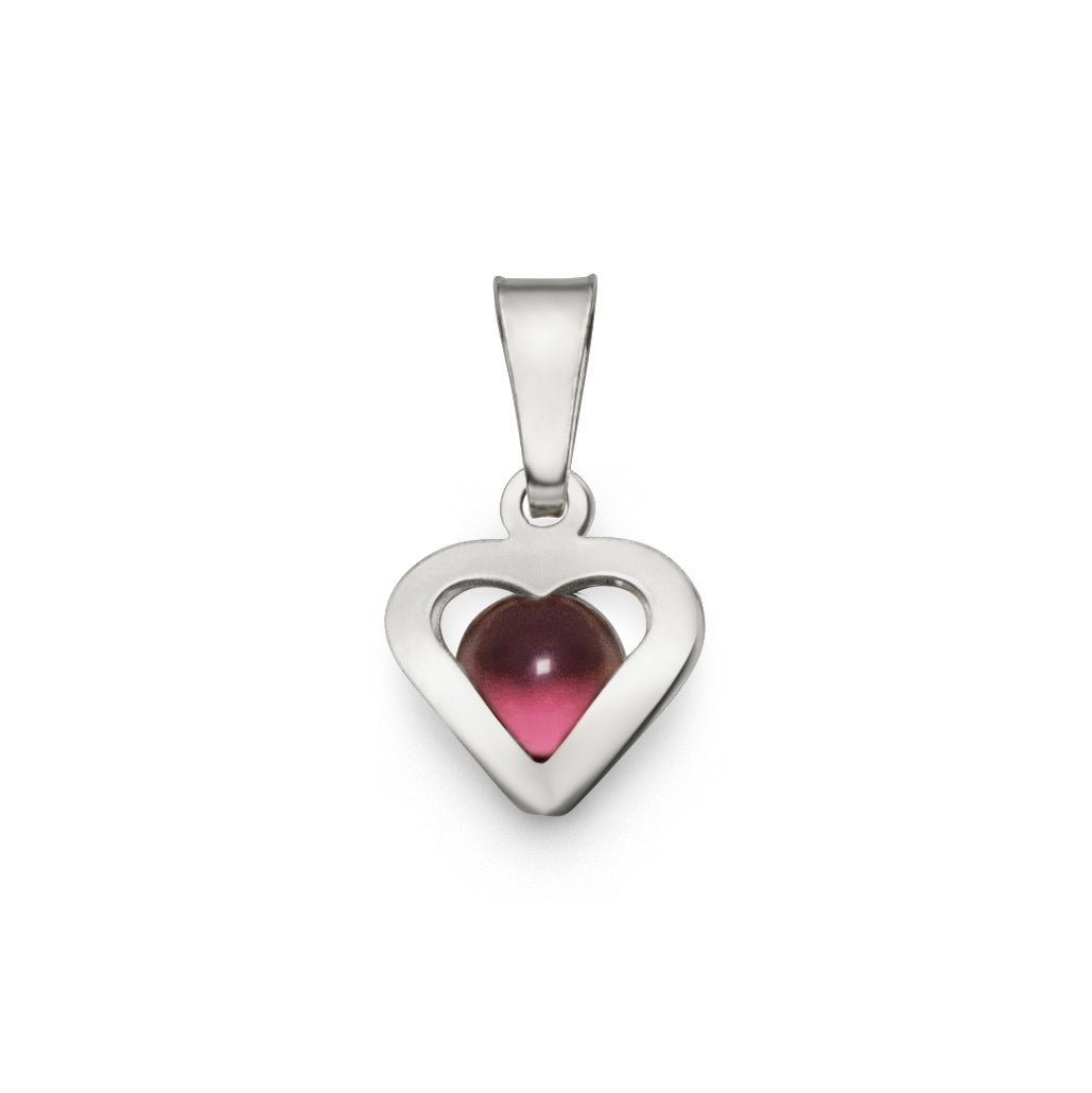 Månads hjärta Februari Sterling silver