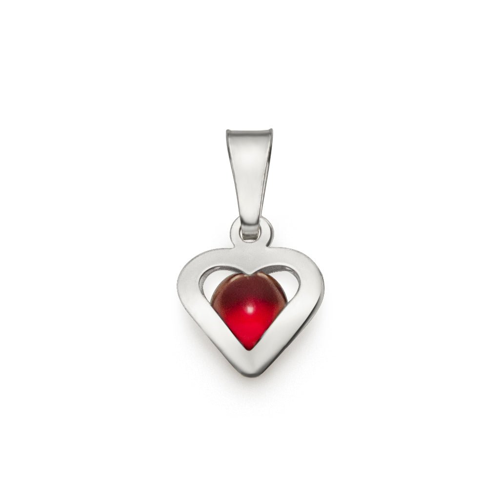 Månads hjärta Juli Sterling silver