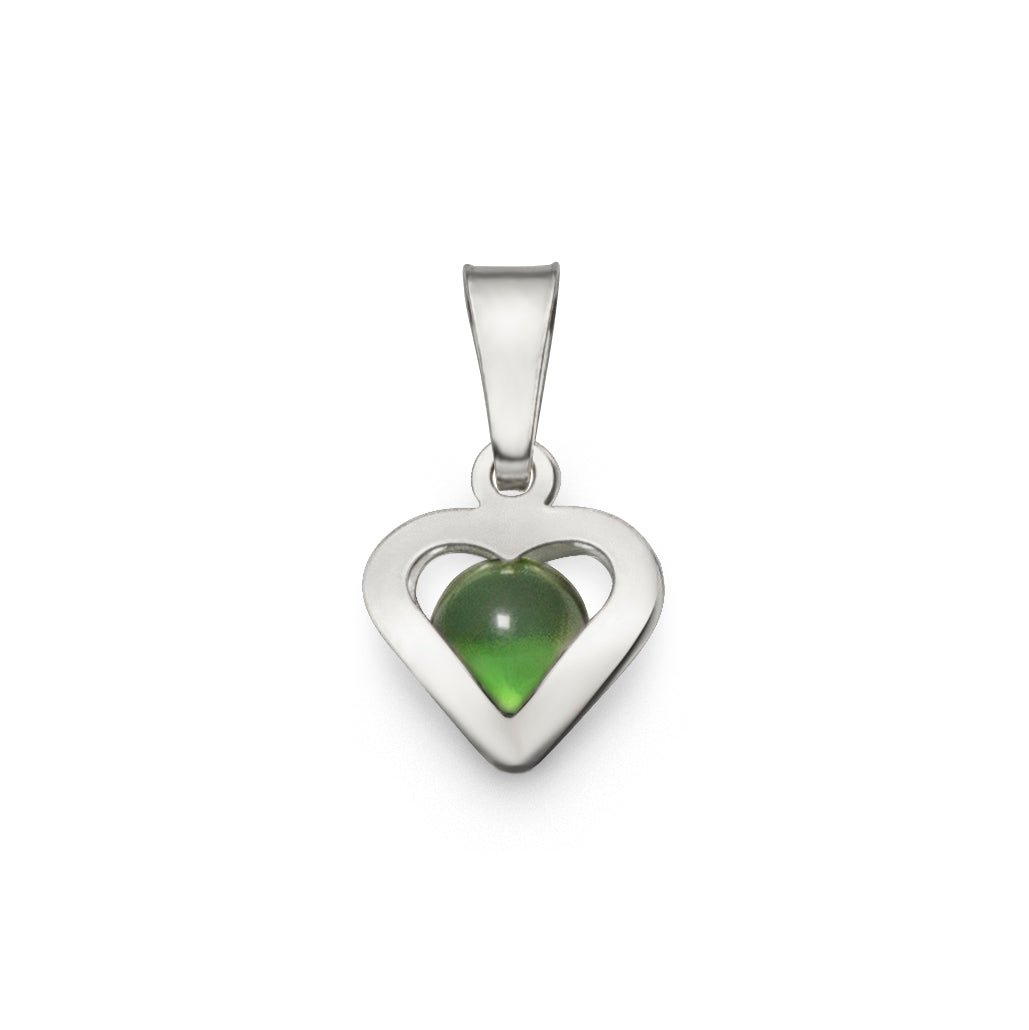 Månads hjärta Oktober Sterling silver