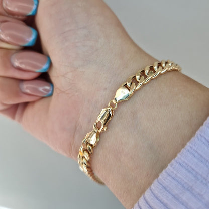 Pansar armband i 18k guld