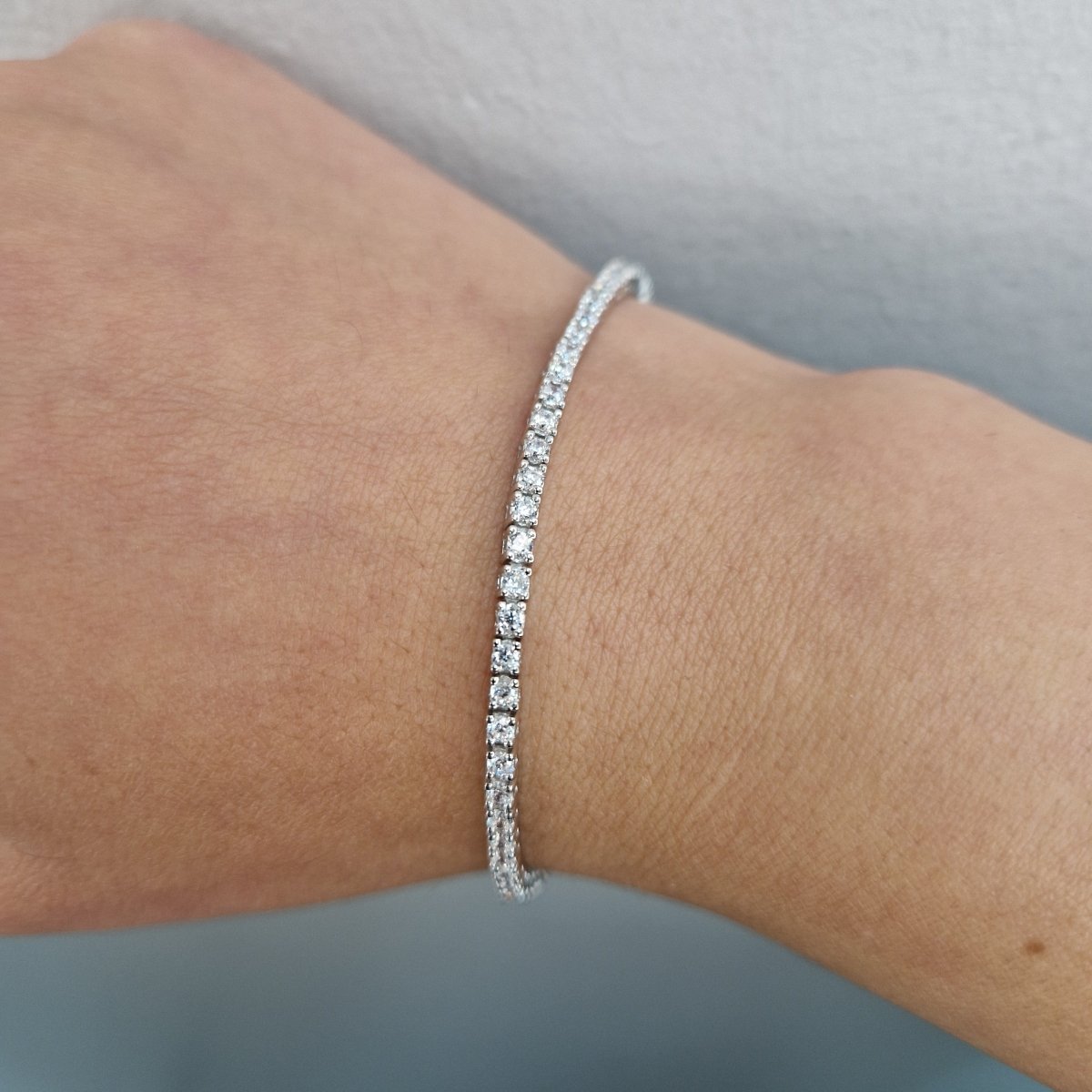 Tennis armband i äkta silver