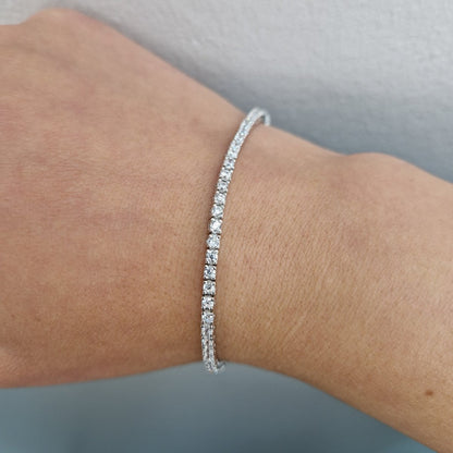 Tennis armband i äkta silver