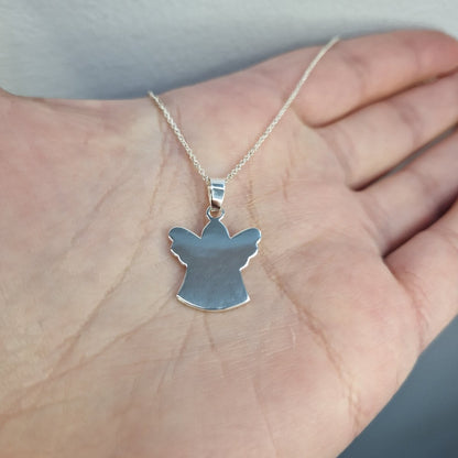 Ängel i silver med kedja