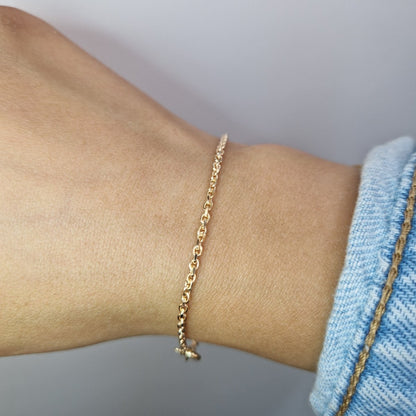 Ankarlänk i 18k guld