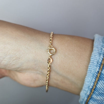 Ankarlänk i 18k guld armband 