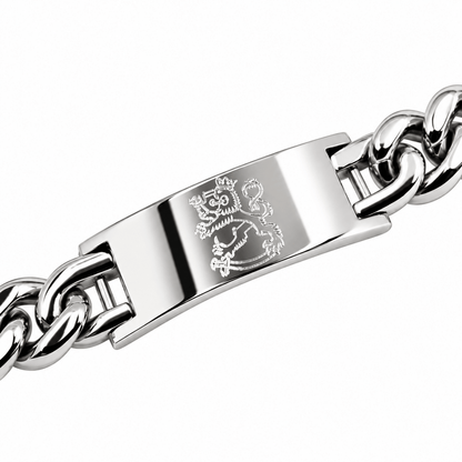 Armband Finska lejonet i rostfritt stål