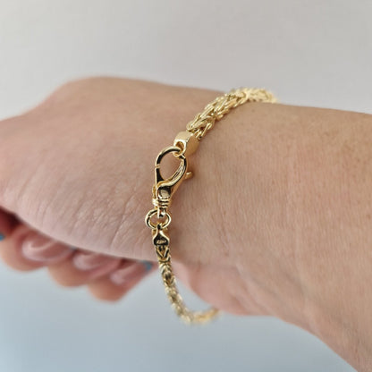 Armband Kejsarlänk i guld 21cm 