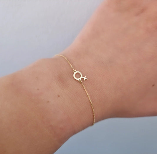 Armband kvinnosymbol guld